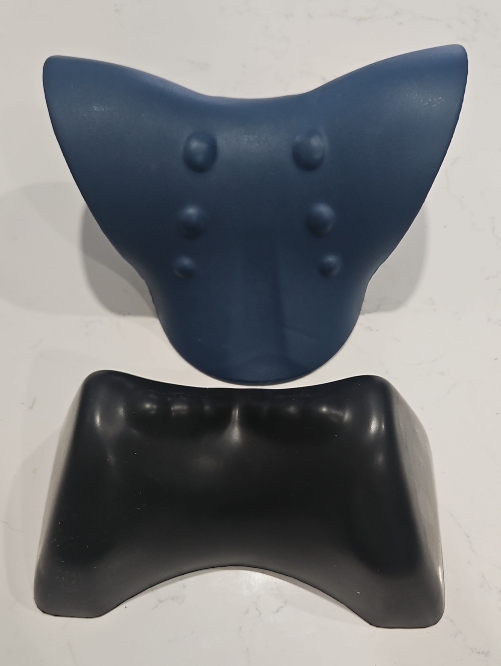 Blue and Black Neck & Back Support Set
